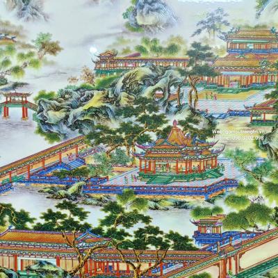 TRANH SỨ KHUNG GỖ - SẮC THU ( VẺ ĐẸP MÙA THU )